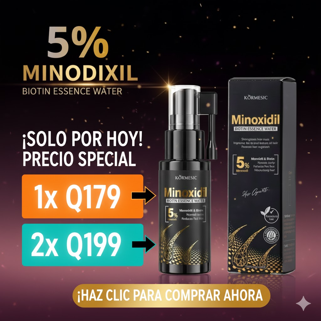 🧴💪 BIOTIN Anti Calvicie con Minoxidil 5% – ¡Compra Hoy a un Precio Especial!