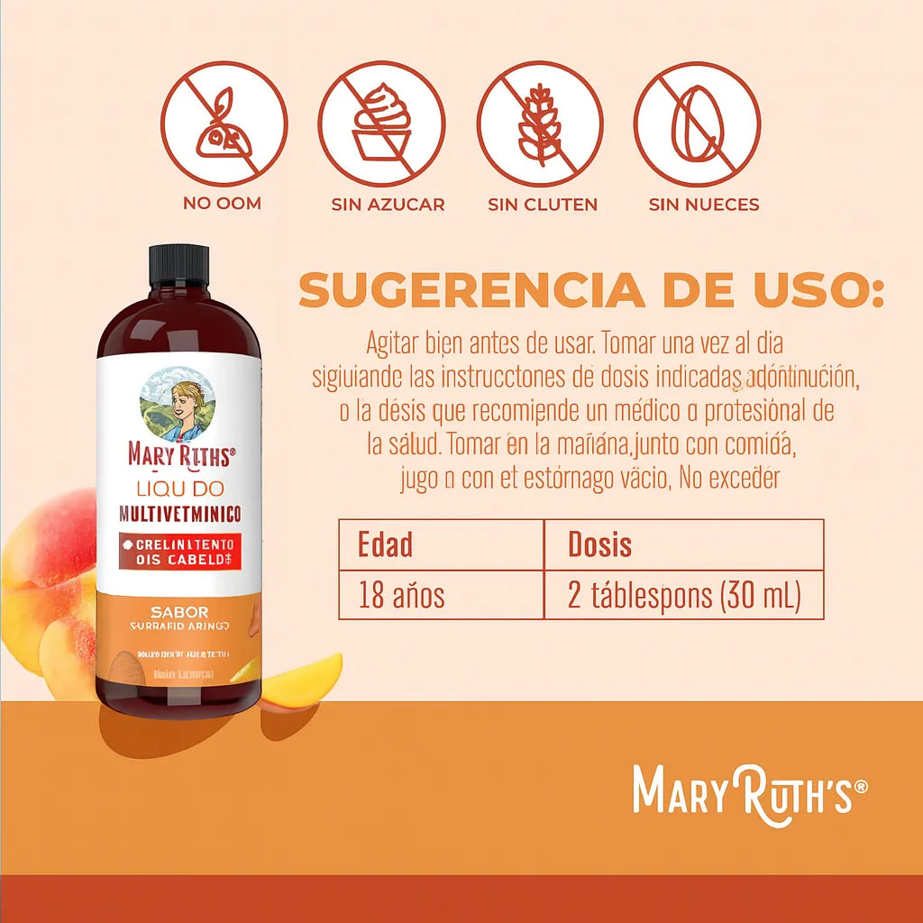 ¡SOLO POR HOY 🏷️! MULTIVITAMINICO CAPILAR MARY RUTH'S 💇‍♀️ Para fortalece tu cabello🙂 ENVÍO GRATIS 🎁🎁🎁