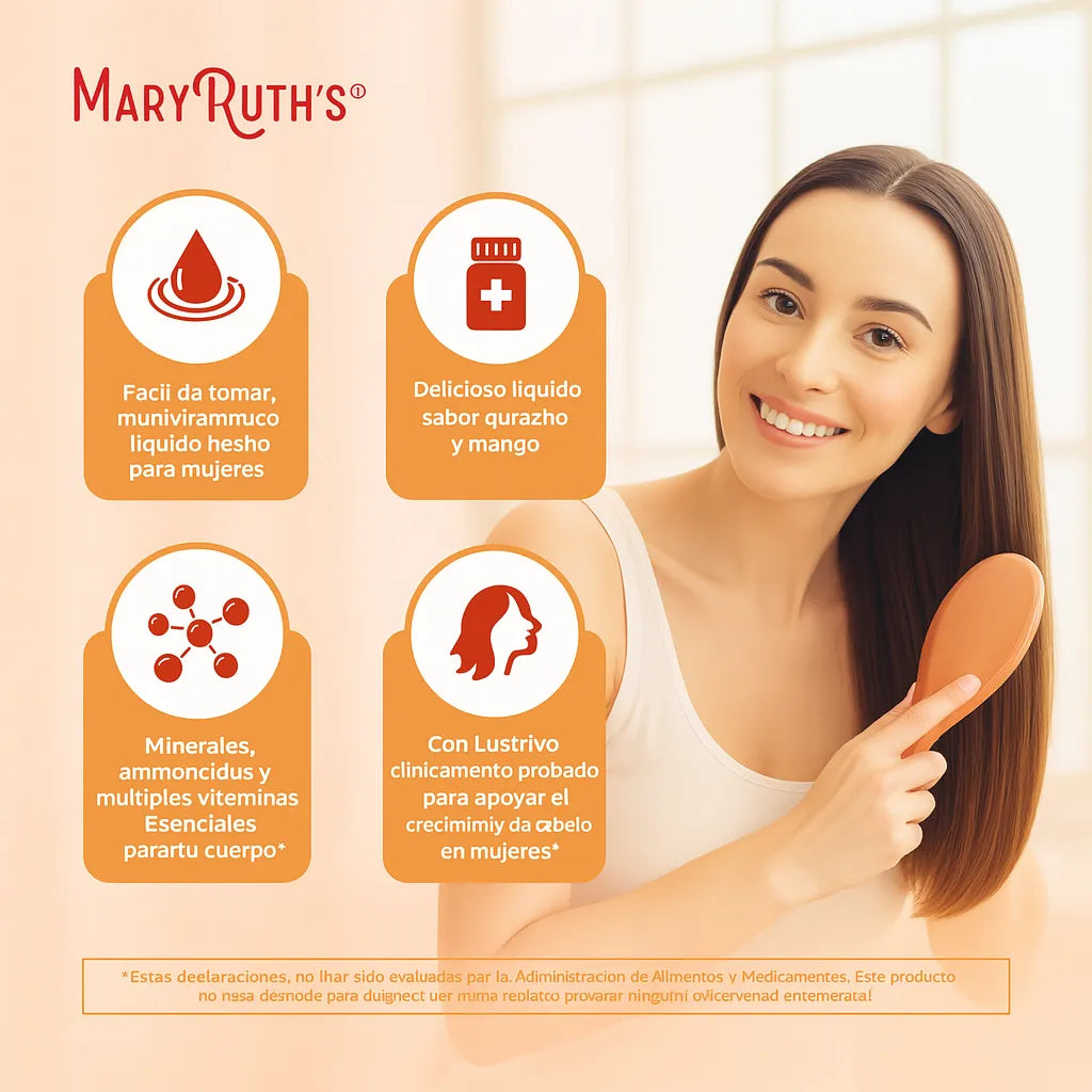¡SOLO POR HOY 🏷️! MULTIVITAMINICO CAPILAR MARY RUTH'S 💇‍♀️ Para fortalece tu cabello🙂 ENVÍO GRATIS 🎁🎁🎁